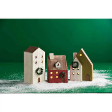 Load image into Gallery viewer, Wood Christmas Houses