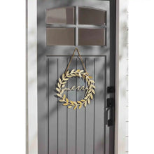 Load image into Gallery viewer, Gold Wreath Door Hanger