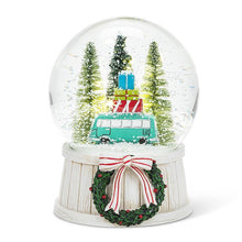 Load image into Gallery viewer, Holiday Bus LED Snow Globe