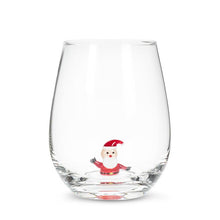 Load image into Gallery viewer, Festive Stemless Wine Glasses