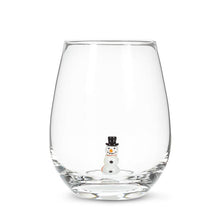Load image into Gallery viewer, Festive Stemless Wine Glasses