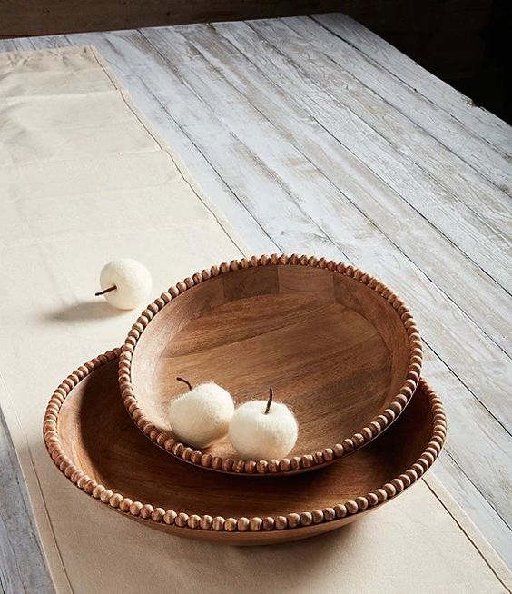 Beaded Nested Bowl Wood Words On WoodWhitby