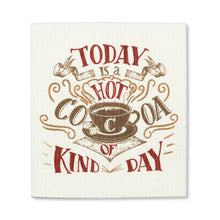 Load image into Gallery viewer, Cocoa and Sleigh Rides Swedish Dishcloth