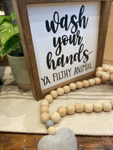 Load image into Gallery viewer, Wash Your Hands Framed Sign