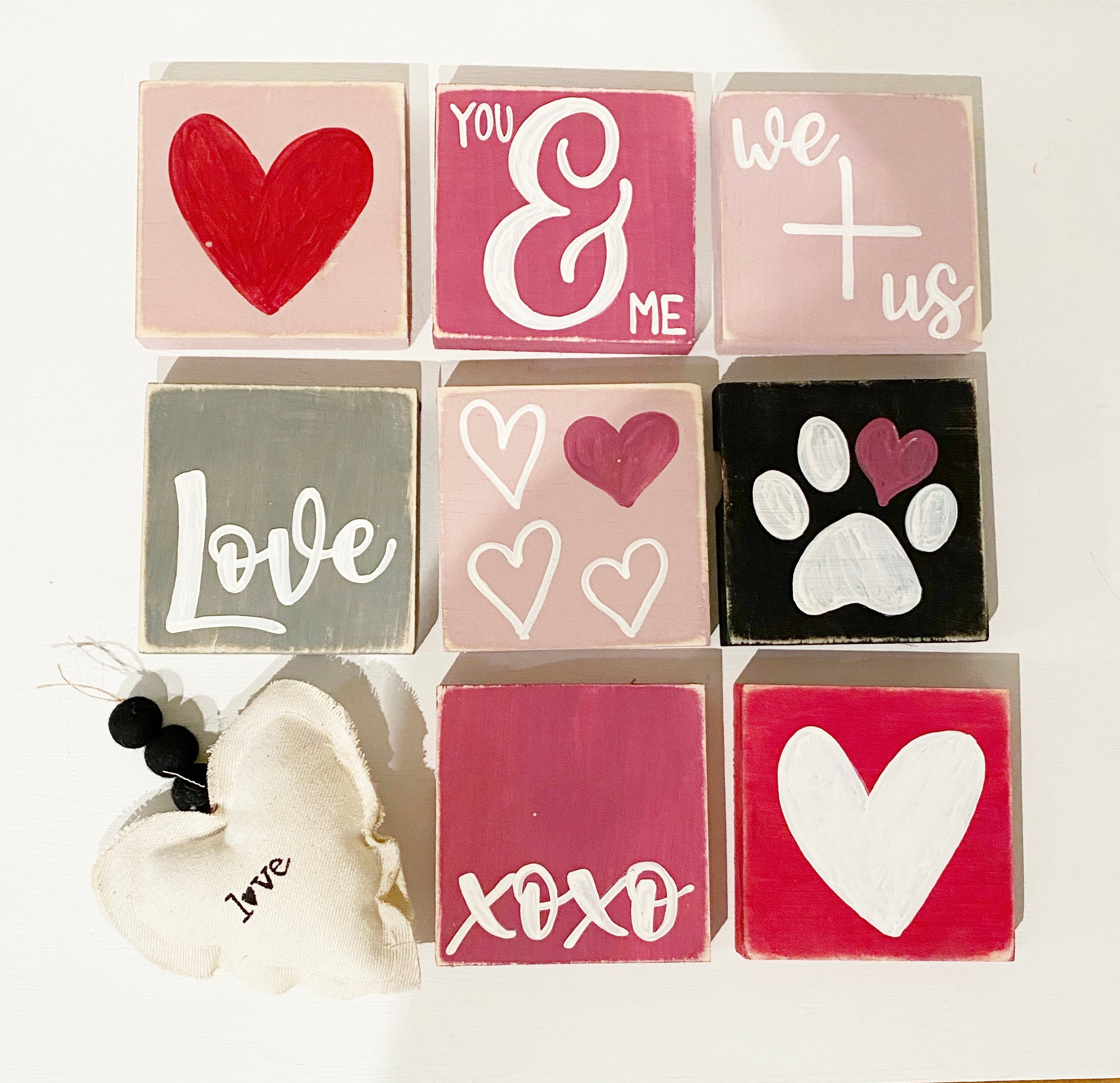 Mini Love Wood Tiles Words On WoodWhitby