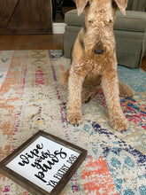 Load image into Gallery viewer, Wipe Your Paws Framed Sign