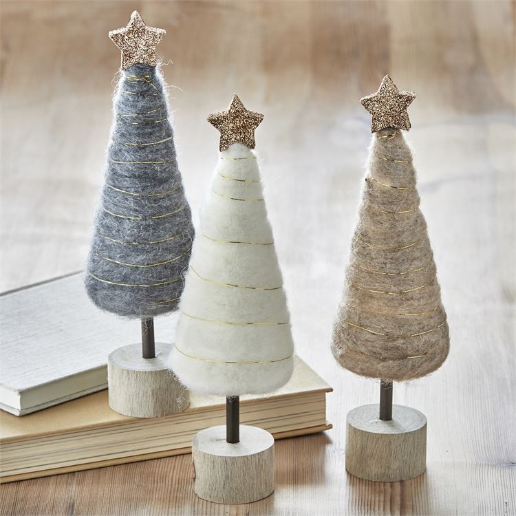 Cotton Candy Wool Trees Words On WoodWhitby