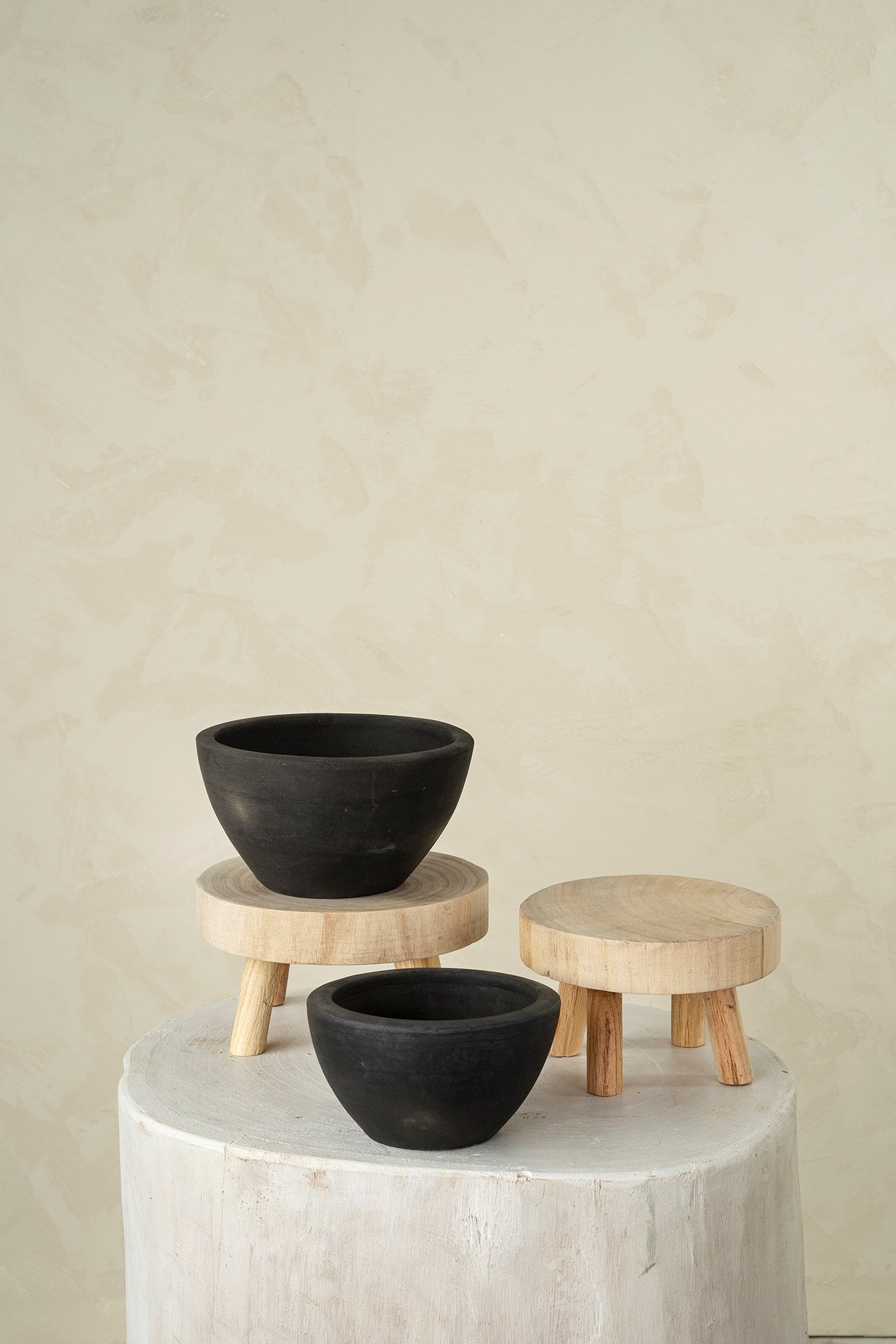 Wood Round Pedestal Words On WoodWhitby