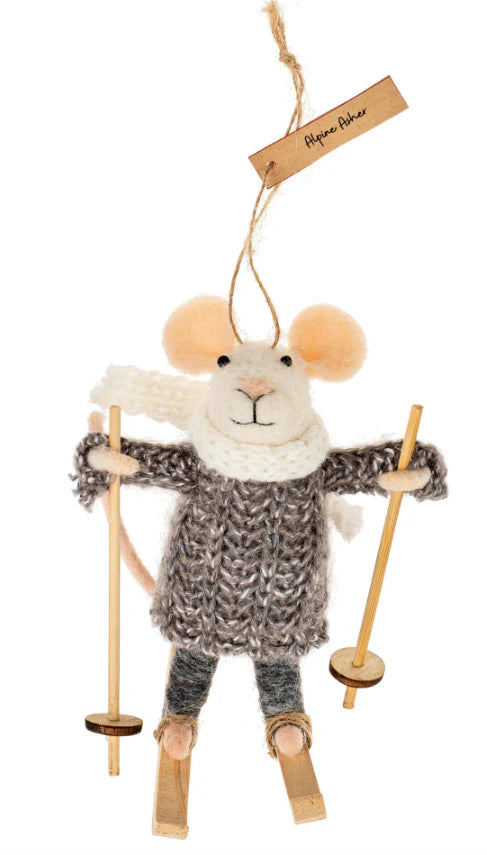 Alpine Asher Mouse Ornament