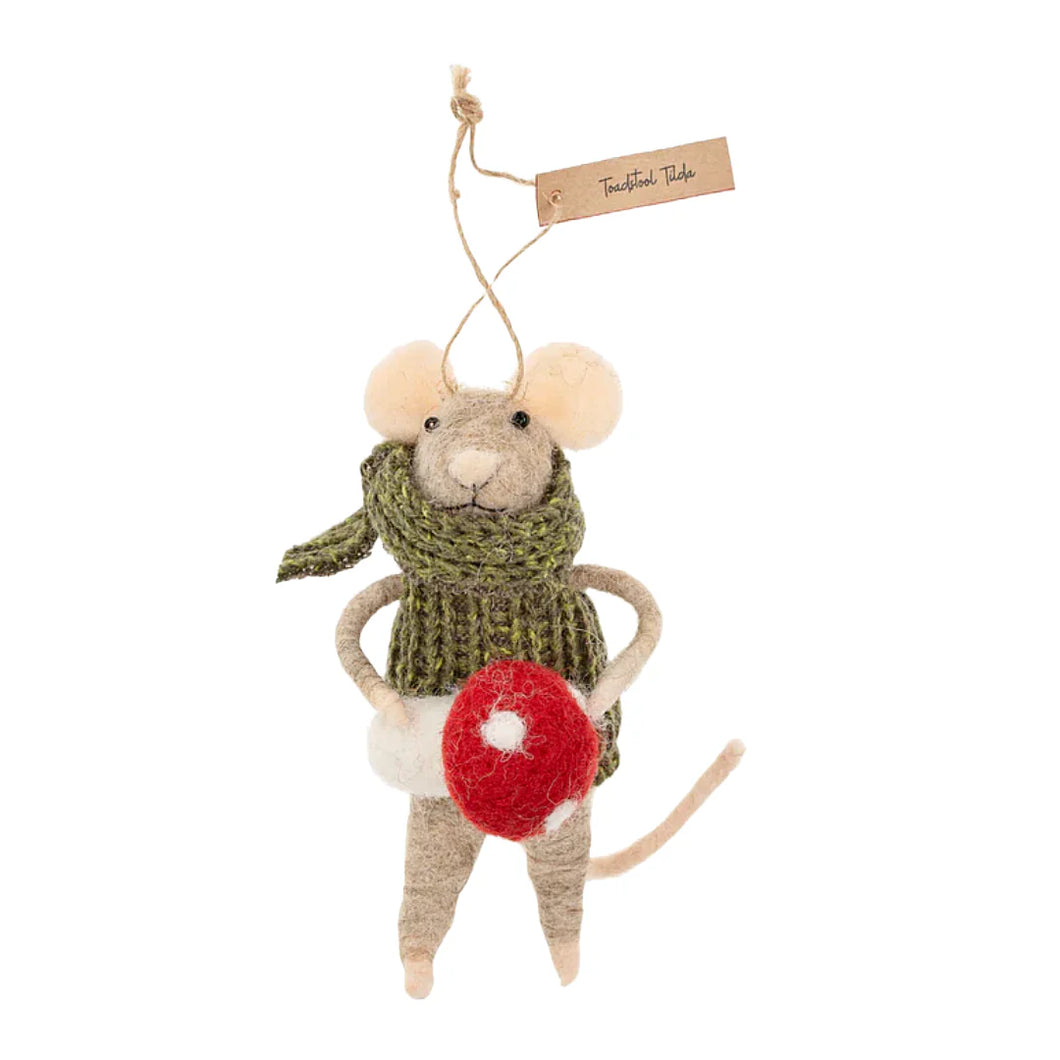 Toadstool Tilda Mouse Ornament