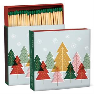 Pastel Trees Square Matches