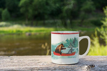 Load image into Gallery viewer, Animals in Canoe Mug
