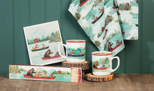Load image into Gallery viewer, Animals in Canoe Dishcloth
