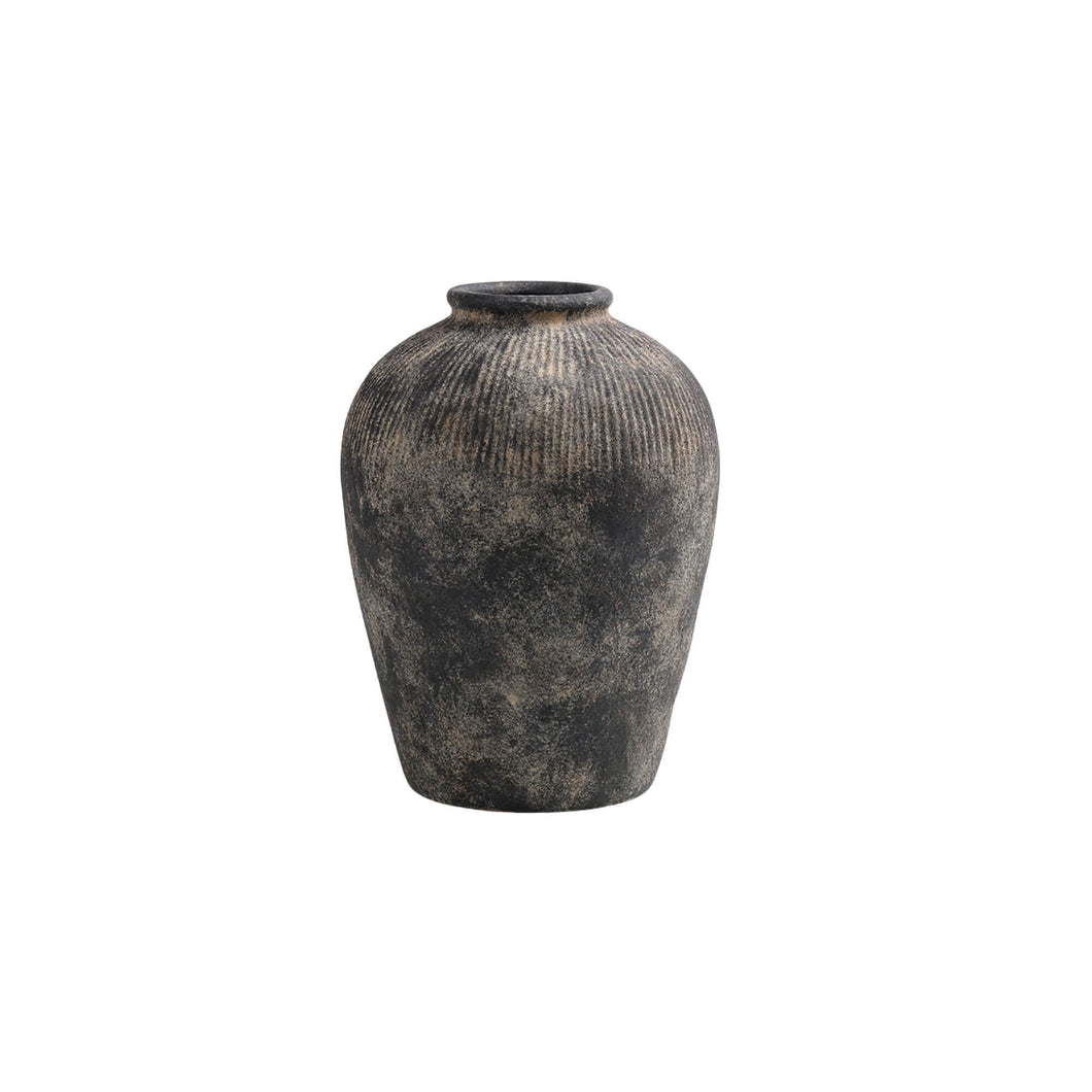 Black Terracotta Vase