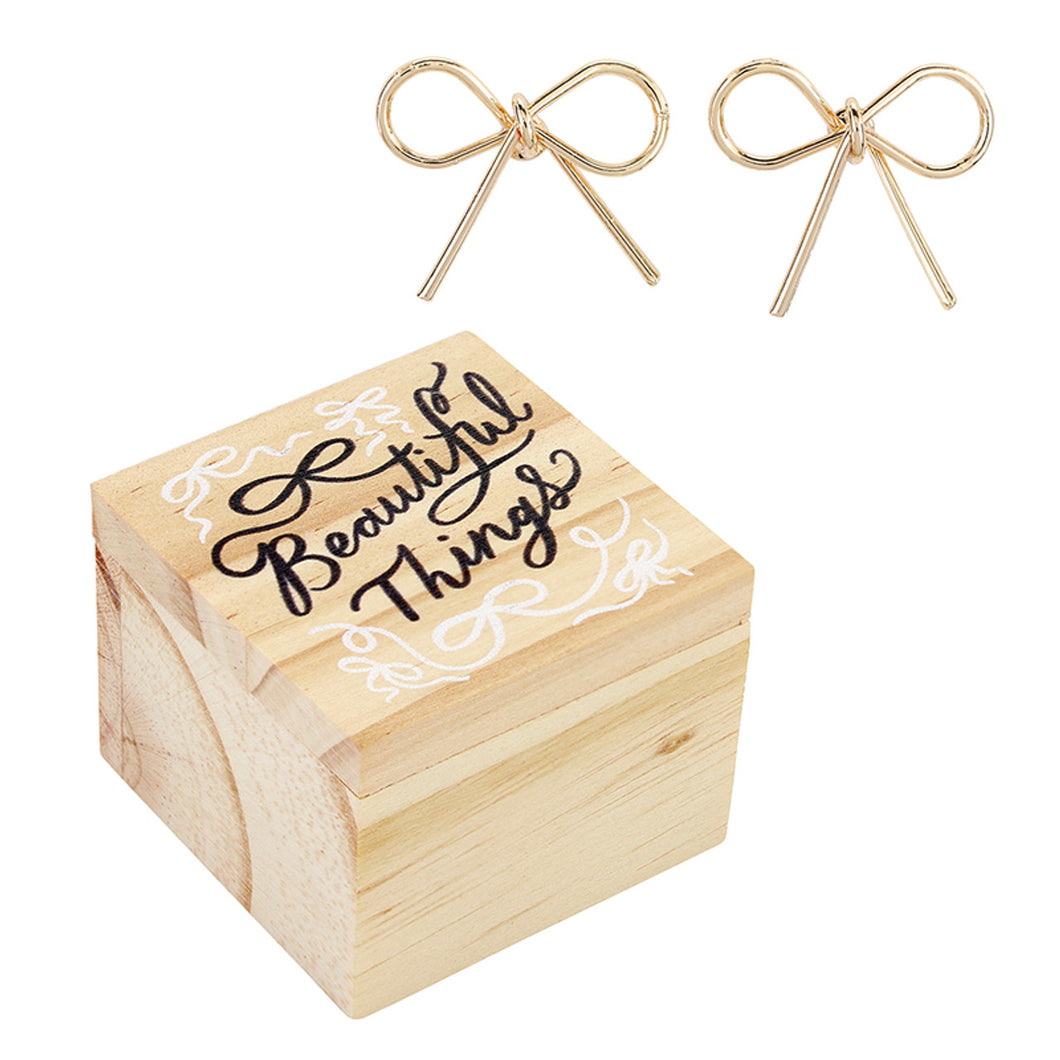 Beautiful Things Bow Earrings