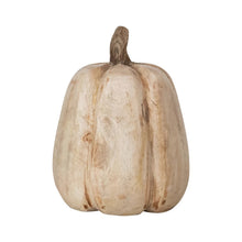 Load image into Gallery viewer, Carved Mango Wood Pumpkin
