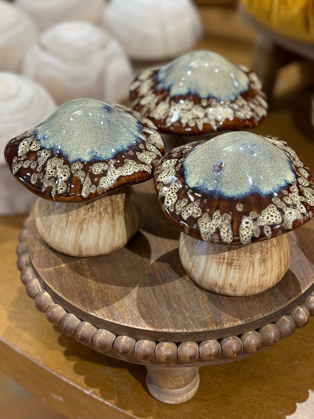 Ceramic Topped Mushroom