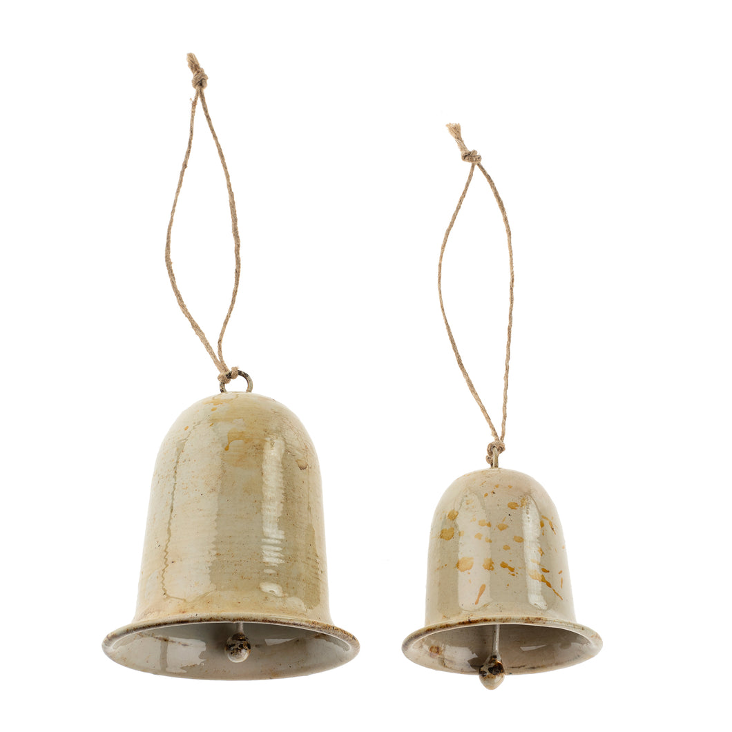 Vintage Enameled Cream Bells