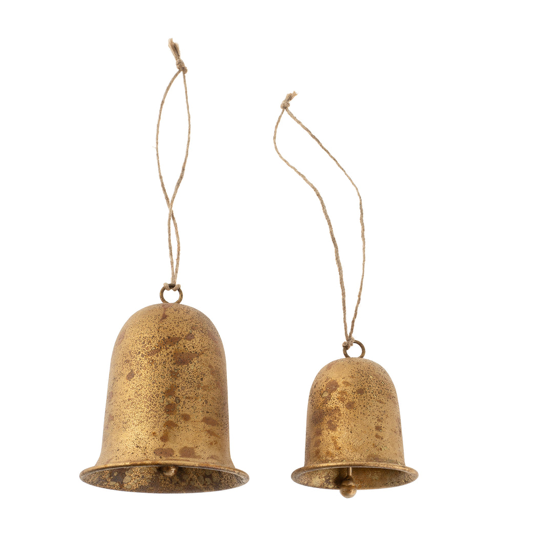 Vintage Enameled Gold Bells