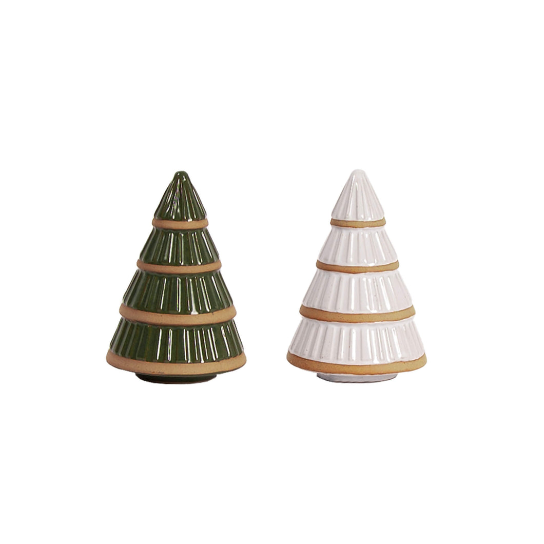 Ceramic Tree - White and Green