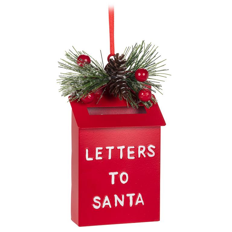 Letters To Santa Postbox Ornament