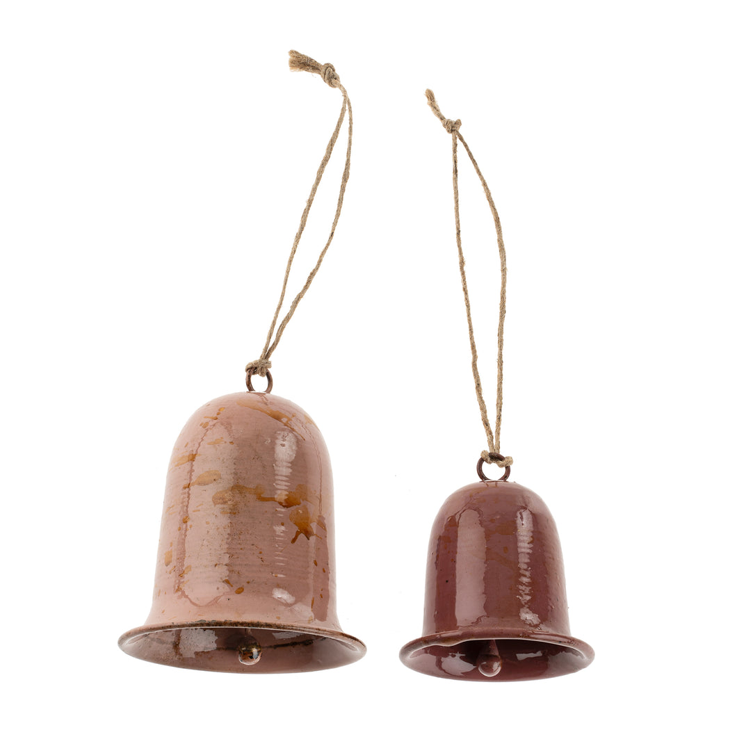 Vintage Enameled Pink Bells