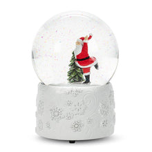 Load image into Gallery viewer, Skating Santa Snowglobe
