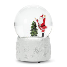 Load image into Gallery viewer, Skating Santa Snowglobe
