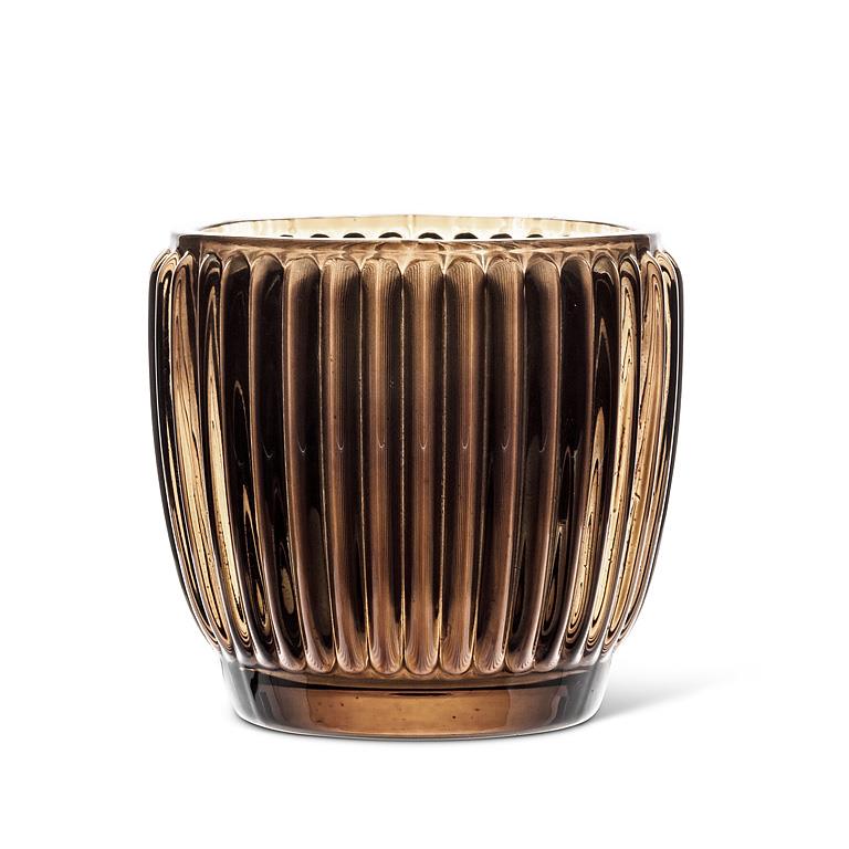 Brown Glass Votive
