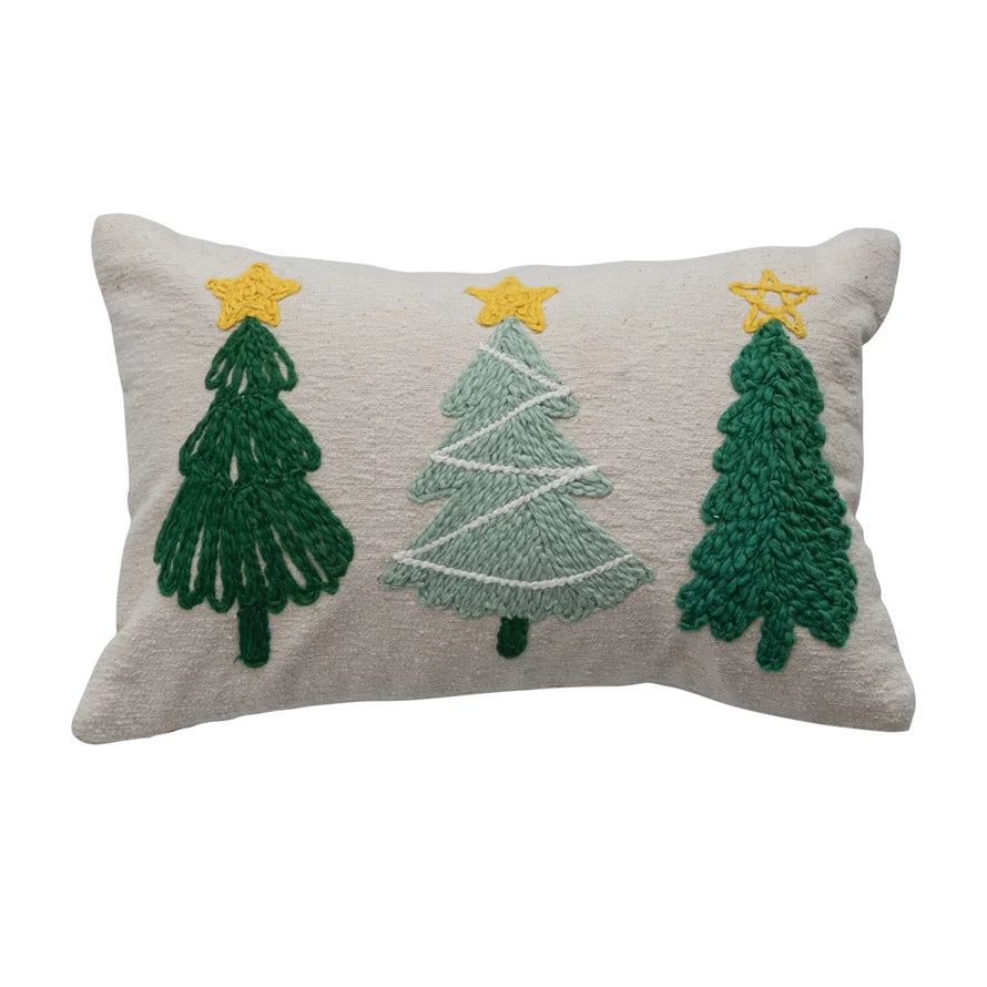 Lumbar Christmas Tree Pillow
