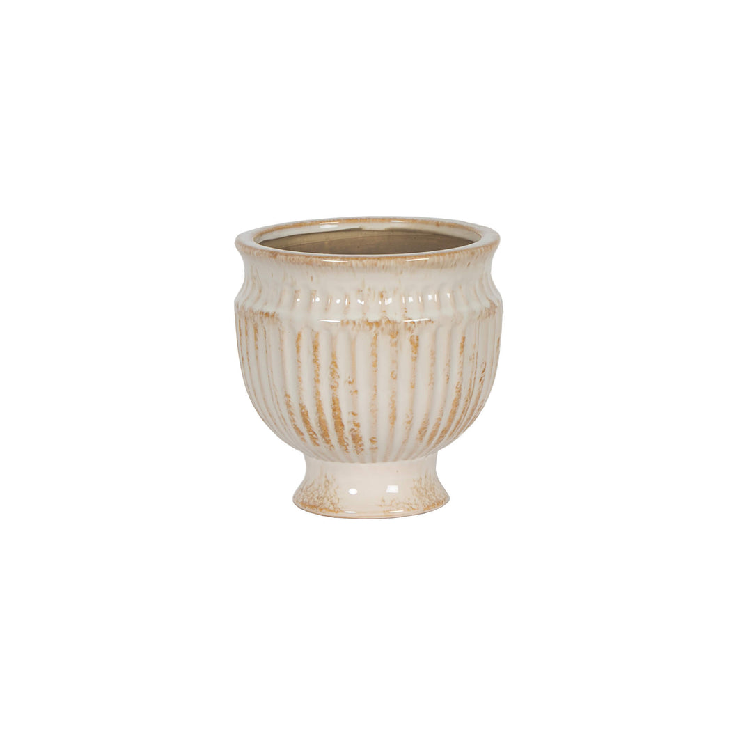 Antique Finish Ceramic Urn