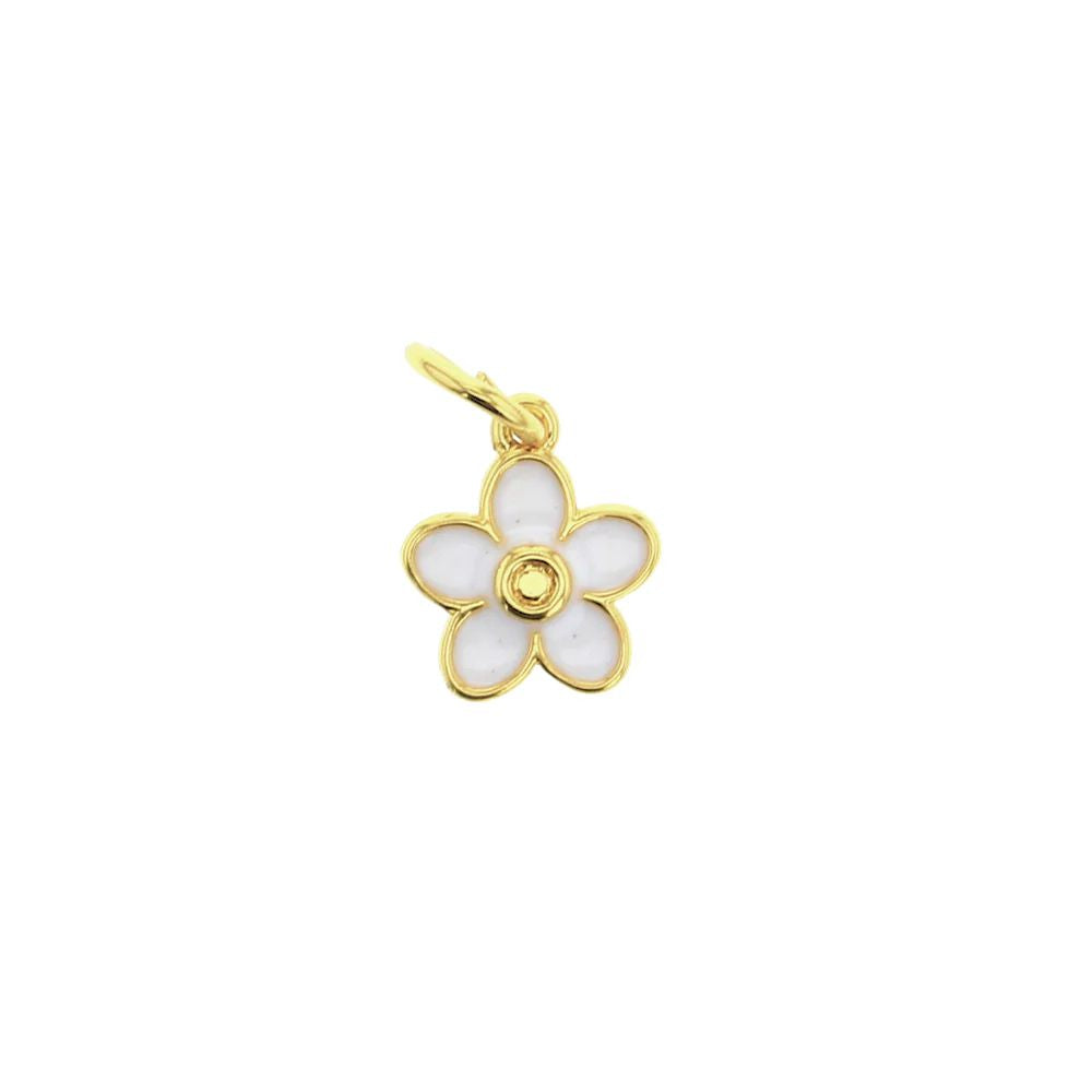 White Flower Charm