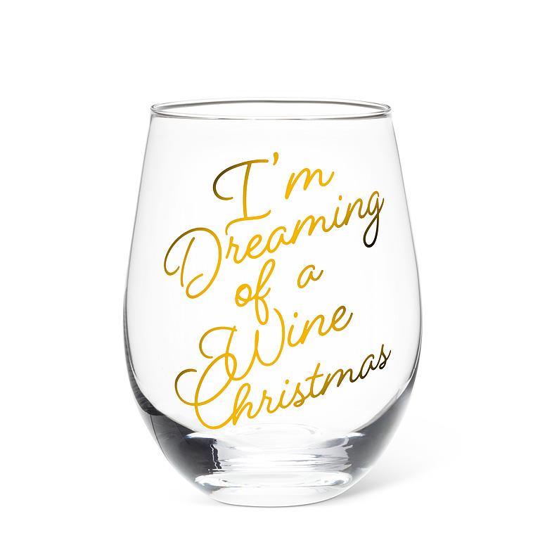 I'm Dreaming of a Wine Christmas Wine Glass