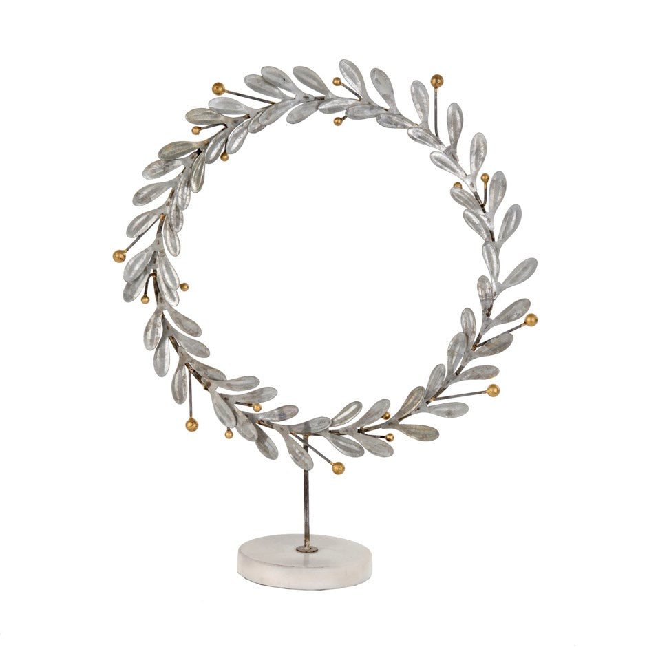 Laurel Wreath on Marble  Stand
