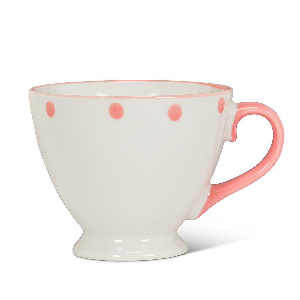 Tea Cup-pedestal pink
