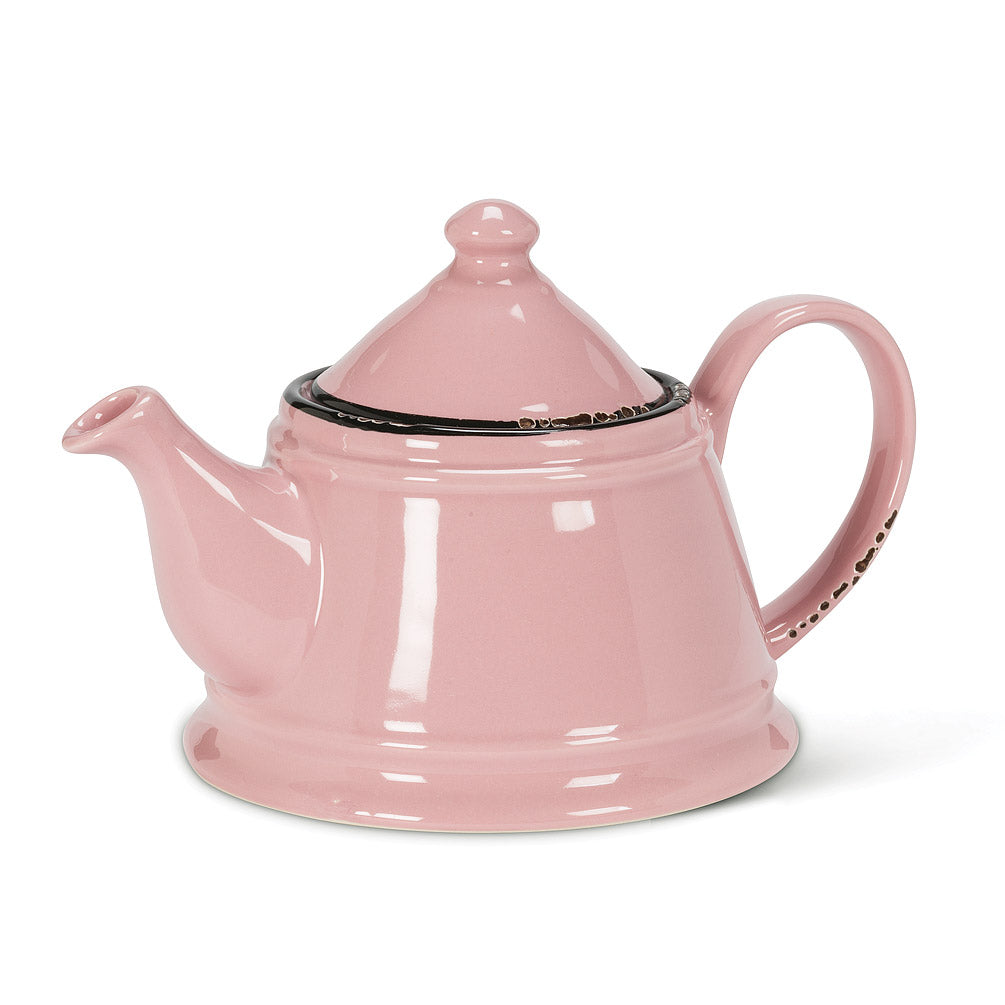 Teapot- Enamel Look-Pink