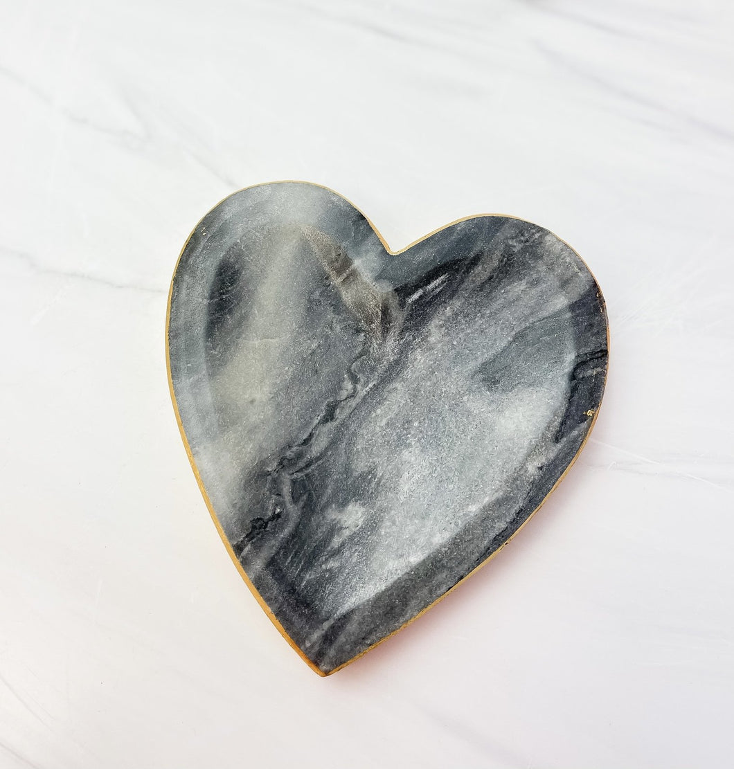 Marble Heart Tray