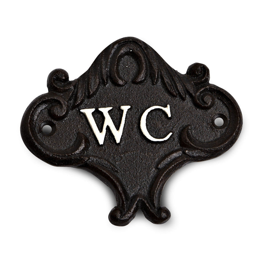 Cast Iron Sign- WC
