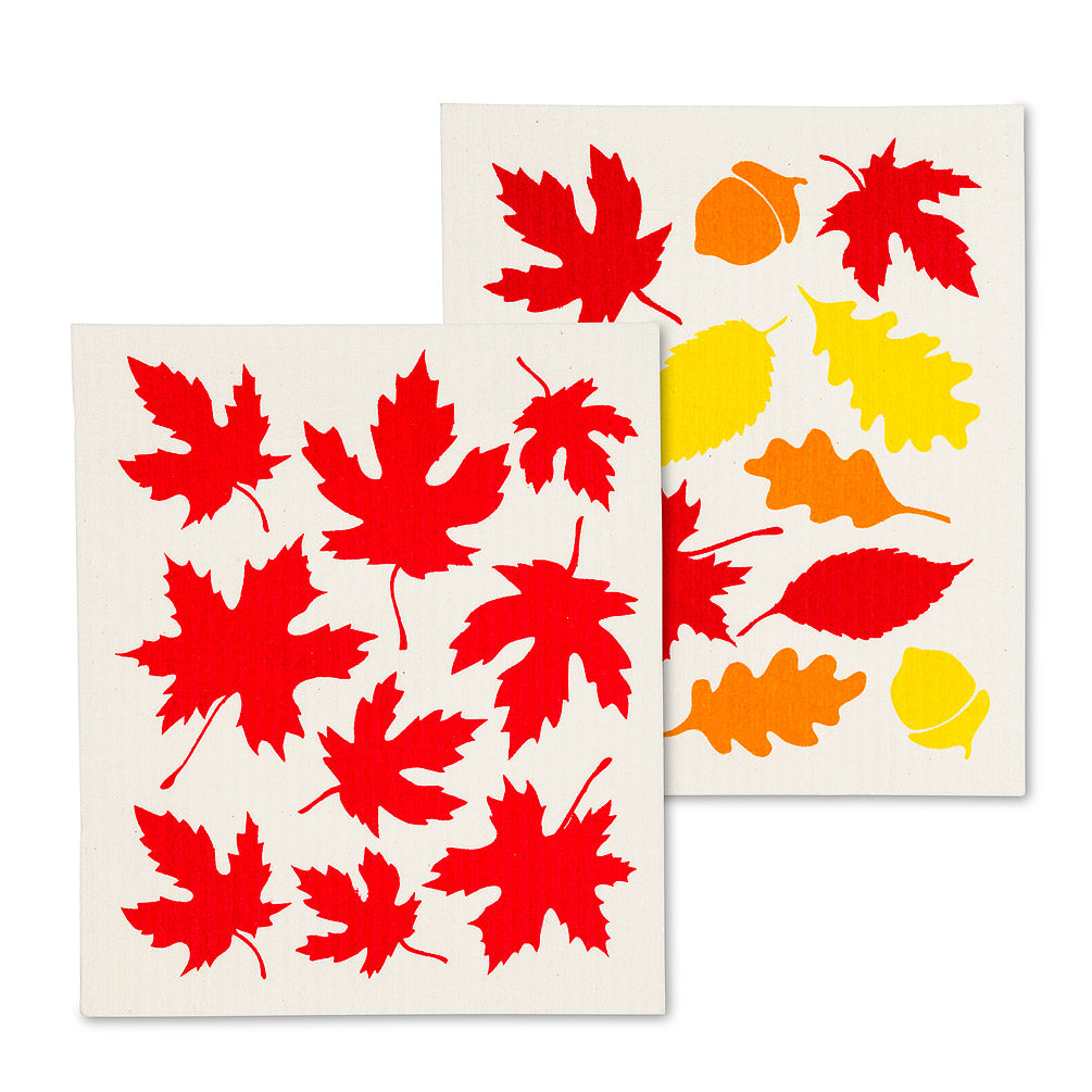 Autumn Leaves Swedish Dishcloths