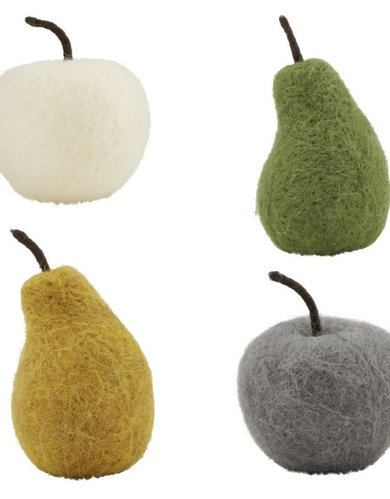 Decorative Wool Pears and Apples