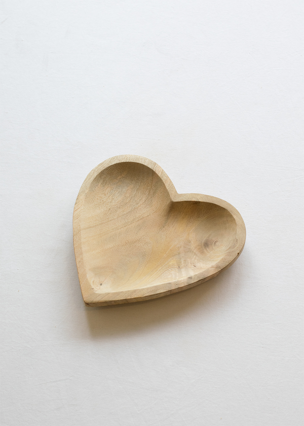 Heart  Wooden Plates