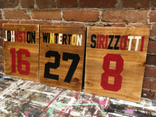 Load image into Gallery viewer, Vintage Sport Jersey Sign

