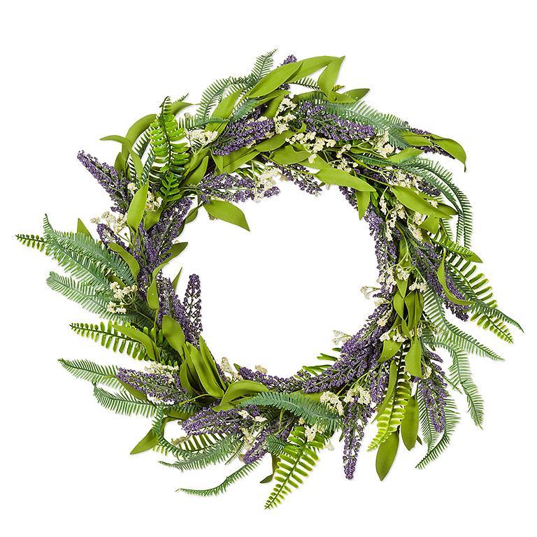 Lavender and Fern Wreath
