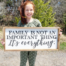 Load image into Gallery viewer, Family is Everything Wood Sign
