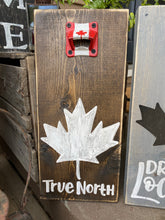 Load image into Gallery viewer, Handcrafted Wood Beer Opener- Maple Leaf
