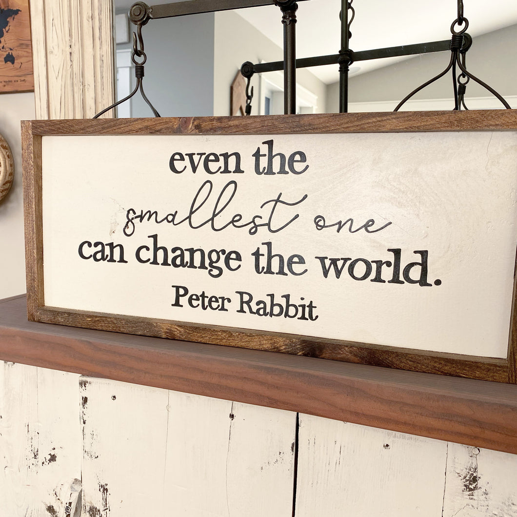 Peter Rabbit Wood Sign