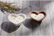 Load image into Gallery viewer, Wood Heart Bowl Candle
