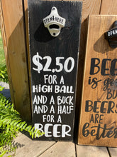 Load image into Gallery viewer, Handcrafted Wood Beer Opener -Tragically Hip
