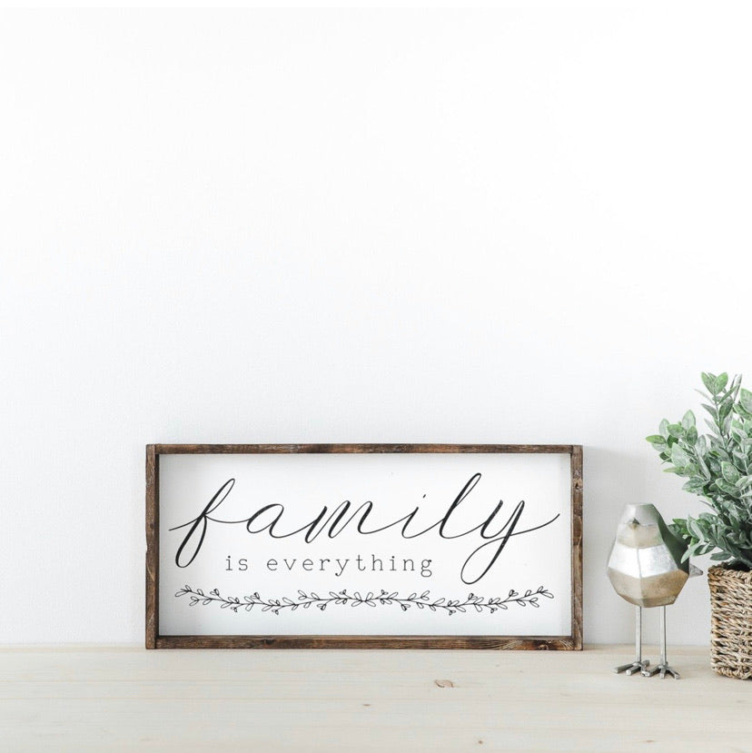 Ready Made Wood Sign- Family