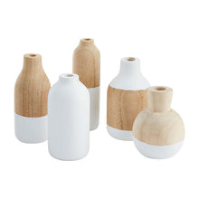 Load image into Gallery viewer, Paulownia Wood Bud Vases
